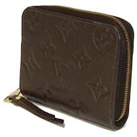 Louis Vuitton-Louis Vuitton Zippy Coin Purse Monogram Empreinte Coin Case-Brown