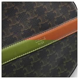 Céline-Celine Triomphe Round Purse Shoulder Bag-Black