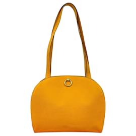 Céline-Celine Leather Tote Bag-Yellow