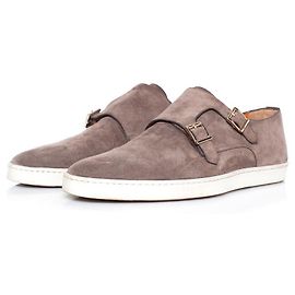 Santoni Double monk strap sneaker Brown