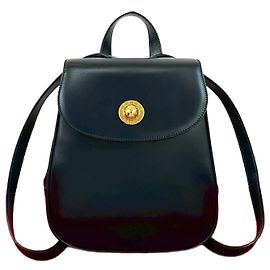 Céline Mochila mini de piel de ternera vintage Celine Azul