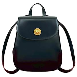 Céline-Celine Vintage Calfskin Mini Backpack-Blue