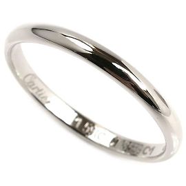 Cartier Wedding Ring Pt950 Platinum Ring Size 59 Silvery Metallic