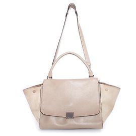 Céline Bolsa Trapeze Celine em bege. Marrom Bege
