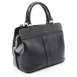 Céline-Celine Cabas de France Small Leather Handbag-Black