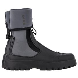Dior Garden Ankle Boots in Grey Rubber Grey