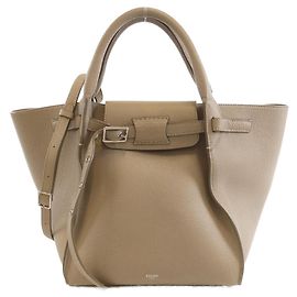 Céline Celine Big Bag kleine Kalbsledertasche Braun Beige