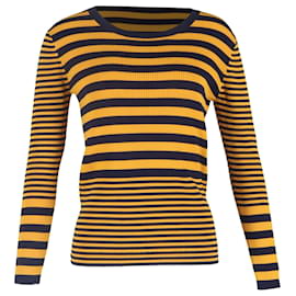 Pull rayé Michael Kors en coton jaune Jaune