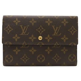 Louis Vuitton Monogram Long Wallet Brown