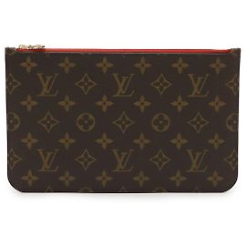 Pochette Neverfull Monogram Louis Vuitton Rosso