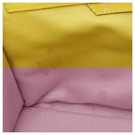 Céline-Celine Luggage Mini Shopper Leather Handbag-Yellow