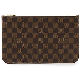 Pochete Neverfull MM Damier Louis Vuitton Marrom