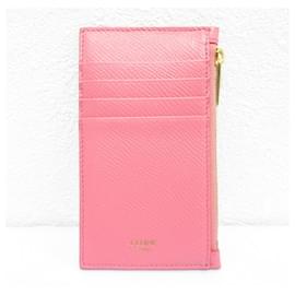 Céline-Celine Fragment Card Case Wallet-Pink