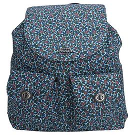 Coach F59434 Nylon Leather Backpack Blue