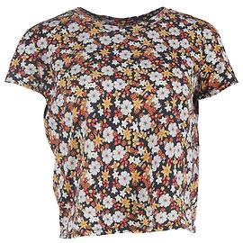 Camiseta con estampado floral Sandro en algodón multicolor Multicolor
