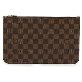 Pochete Neverfull MM Damier Louis Vuitton Marrom