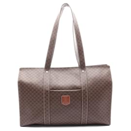 Céline-Celine Macadam PVC Leather Tote Bag-Brown