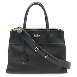 Prada Paradigm Saffiano-Leder-Handtasche Schwarz