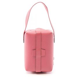 Bolso de cuero Valextra Trick Track Rosa
