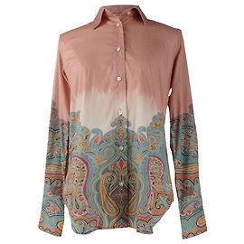 Camisa de algodón estampada en degradado Etro Multicolor