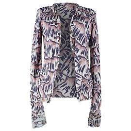 Cardigan en cachemire et soie imprimé multicolore Bottega Veneta Multicolore