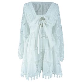 Weißes Spitzenkleid ALEXIS Weiß