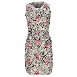 Balenciaga Midi-Kleid aus Seide mit Blumenmuster Andere