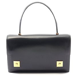 Hermès Hermes Piano Handbag Black Leather Black