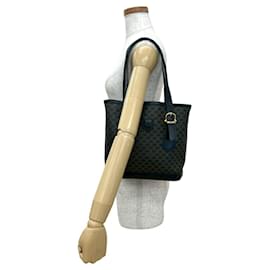 Céline-Celine Macadam Blason Logo Print Leather Mini Tote Bag-Brown,Black