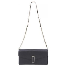 Valextra Iside Soft Calfskin Clutch Bag Black