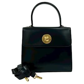 Céline-Celine Star Ball Leather Handbag-Navy blue