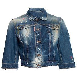 Giacca di jeans a maniche corte Dsquared2 Blu