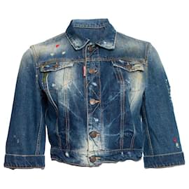 Dsquared2 short sleeve denim jacket Blue