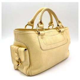 Céline-Celine Boogie Handbag Light Yellow Leather-Yellow