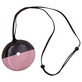 Collar redondo de cuerno Hermès rosa Rosa