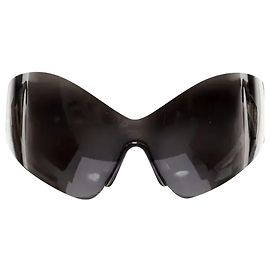BALENCIAGA DEMNA Runway Mask Butterfly black shield sunglasses Kardashian Black