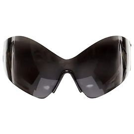 BALENCIAGA DEMNA Runway Mask Butterfly black shield sunglasses Kardashian Black