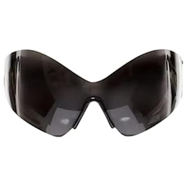Balenciaga-Óculos de sol BALENCIAGA DEMNA Runway Mask Butterfly pretos com proteção Kardashian-Preto