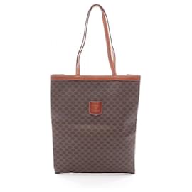 Céline-Celine Macadam PVC Coated Canvas Tote Bag-Brown