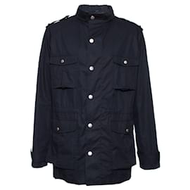 Gucci-Gucci Wind jacket with hidden hood-Blue