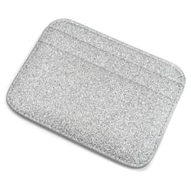 Balenciaga-Estojo de cartão em couro com glitter e logo Balenciaga-Prata,Metálico