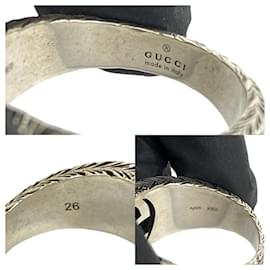 Gucci-GUCCI Interlocking G Sterling Silver 925 Ring-Silvery