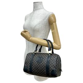 Céline-Celine Macadam Blason Triomphe Leather Handbag-Brown,Black