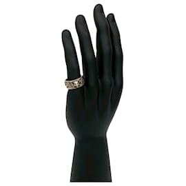 Gucci-Gucci Cat Head Motif Silver Band Ring-Silvery