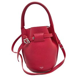 Céline Borsa a secchiello nano in pelle Celine Big Bag Rosso
