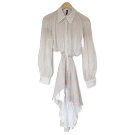 Autre Marque Vestido plissado de chiffon AULA AILA Multicor
