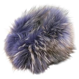 Autre Marque-LAMYMAL Fox Fur Scarf-Other,Purple