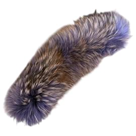 Autre Marque-LAMYMAL Fox Fur Scarf-Other,Purple