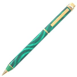 Penna a sfera Malachite Trinity di Cartier D'oro Verde