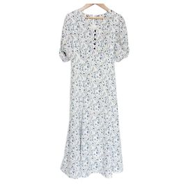 Autre Marque Robe Sirène Fleur Lavable Apuweiser-riche Blanc Bleu